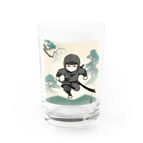 忍者のイラストグッズ Water Glass