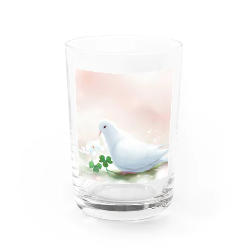 夢幻　鳩　和み Water Glass