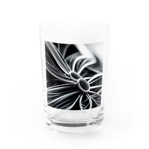 モノクロフラワー Water Glass