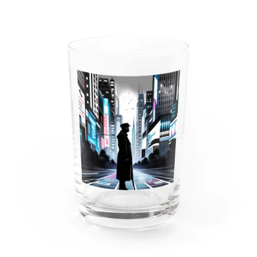 モノクロ未来都市シルエットコート Water Glass