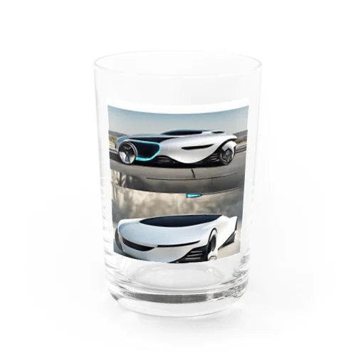 未来カーの写真風グッズ Water Glass