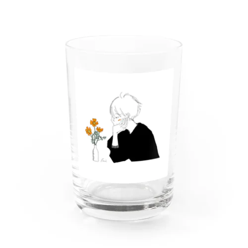 コスモスを愛でる林君 Water Glass