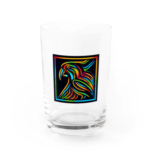 ナスカの地上絵「オウム」インスパイア08 Water Glass