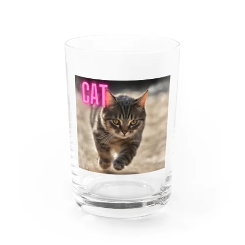 ピンクロゴCAT 狩猟風 Water Glass