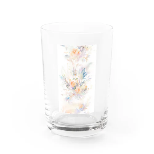 水彩画のナチュラルブーケ Water Glass