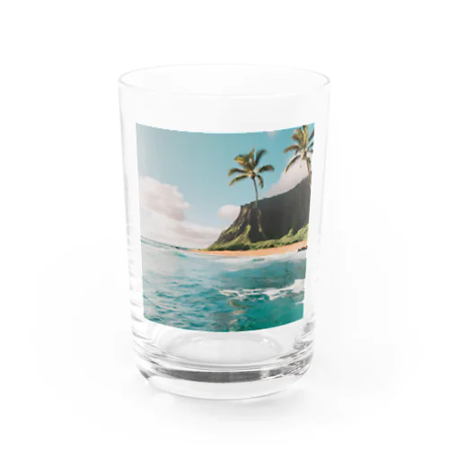 南国の海イラストグッズ Water Glass