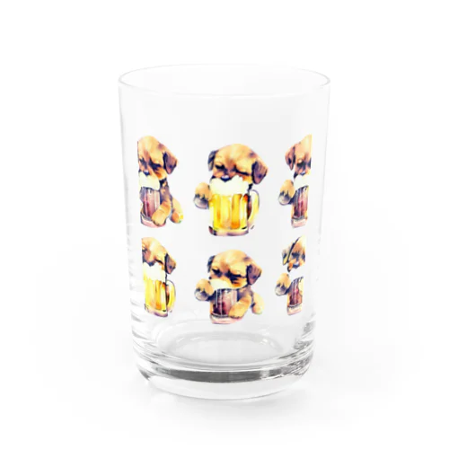 ビール好きの犬 Water Glass