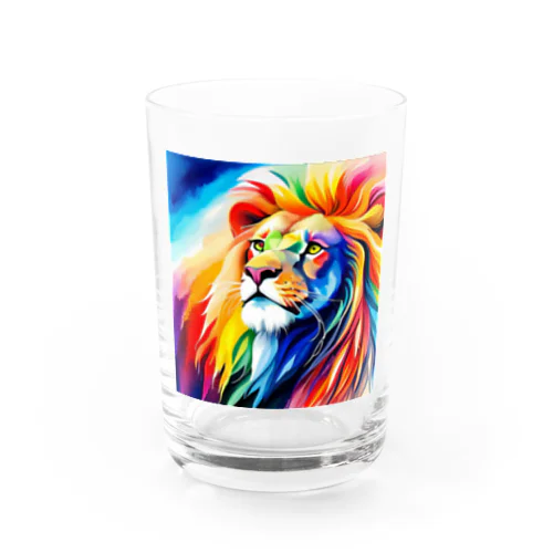 ライオン水彩画２ グラス
