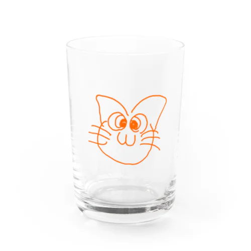 どやキャット Water Glass