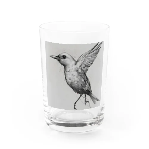 羽ばたく鳥 Water Glass