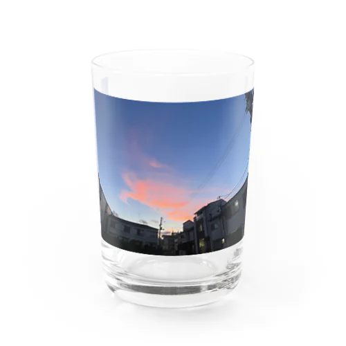 夕闇と夜空 Water Glass