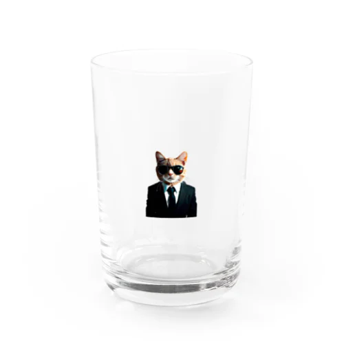 サングラスを掛けた猫 Water Glass