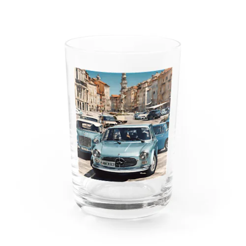 街並みとビンテージ車 Water Glass