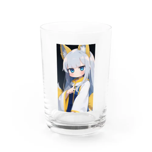 魅惑的なキツネ姿の美女 Water Glass