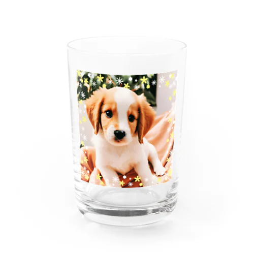 可愛い子犬2 Water Glass