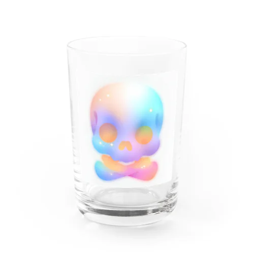 可愛いカラフルスカルグッズ Water Glass