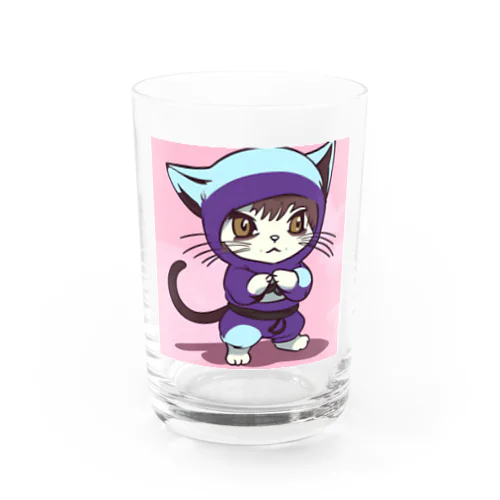 見習い忍者猫ちゃん Water Glass