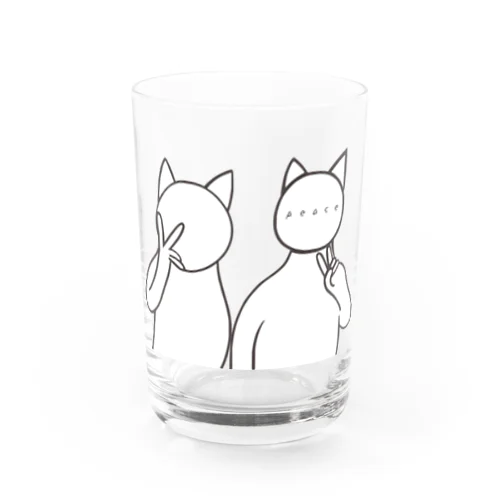 Peace！ Water Glass
