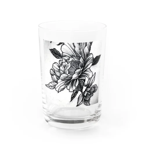 牡丹.オダマキ Water Glass