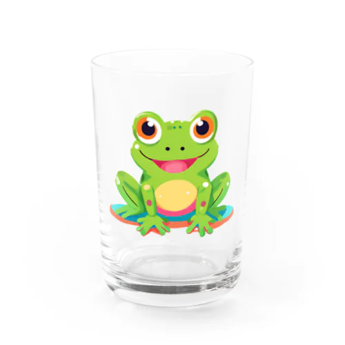 かわいいカエル Water Glass