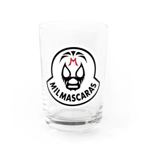MIL MASCARAS-ミル・マスカラス ワッペン型ロゴ グラス