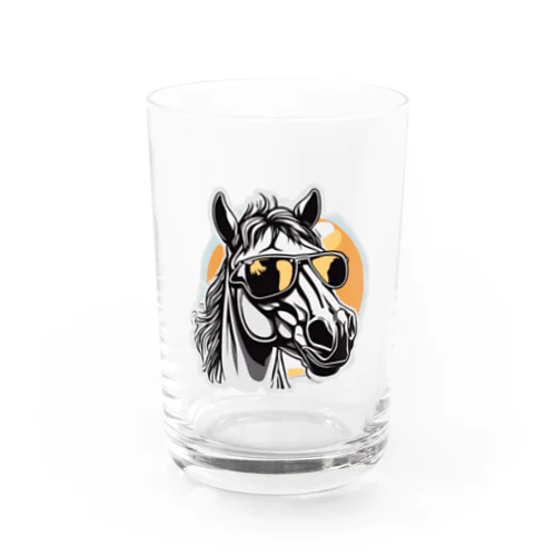 Sunglass Horse(2) Water Glass