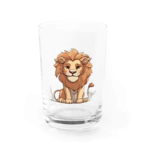 Cute Lion(1) Water Glass