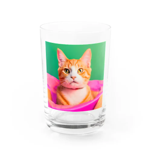 イケイケ猫ちゃん Water Glass