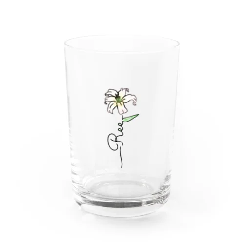 Ree Flower Water Glass