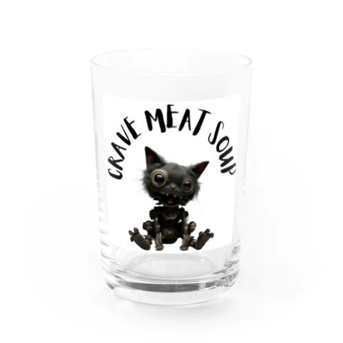 #Cyber Cat Water Glass