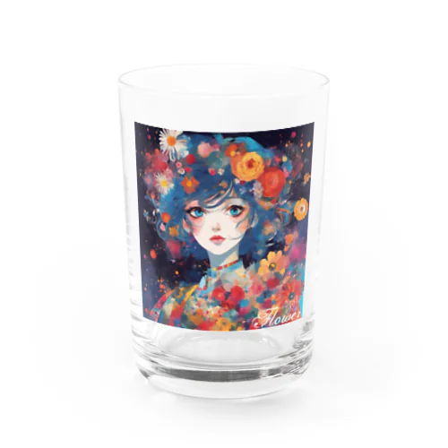 Flower Girl Water Glass