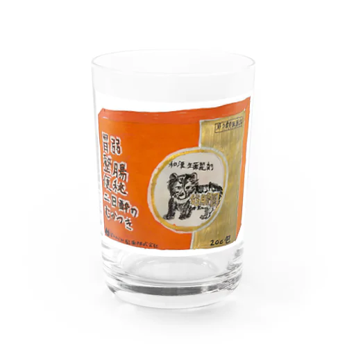 ワーム福助商店コラボ　富山のくすり・熊の胆　アートワーク グラス