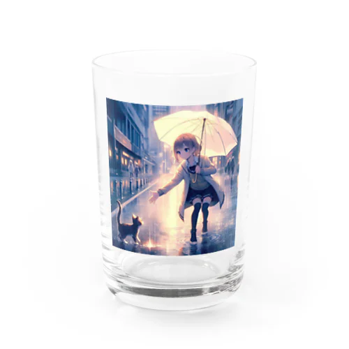 猫と少女 Water Glass
