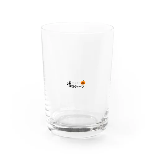 日本風ハロウィンロゴ Water Glass