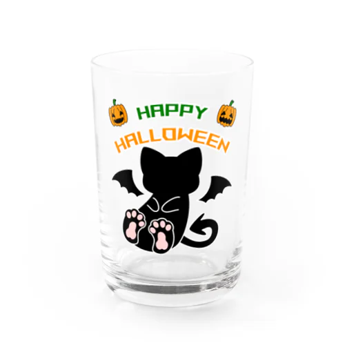 ハロウィンねこうもり Water Glass