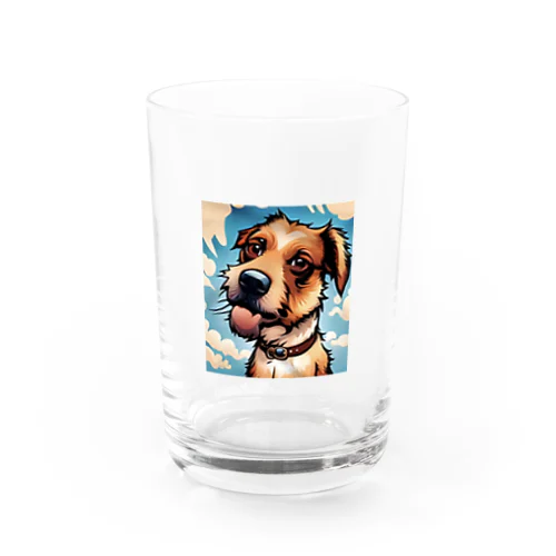 ハワイアンドッグ　モカちゃん Water Glass