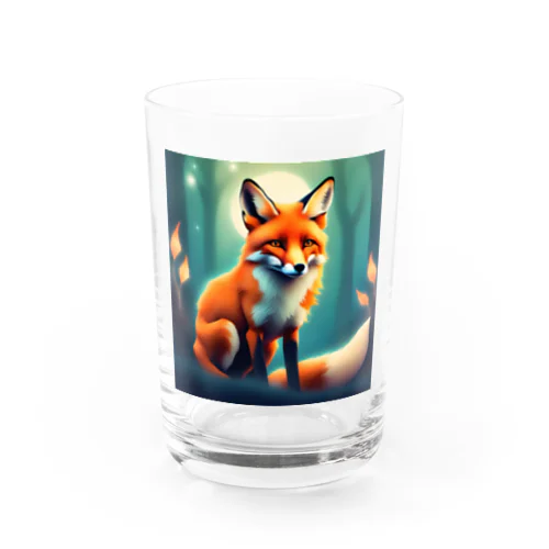 キツネのイラストグッズ Water Glass