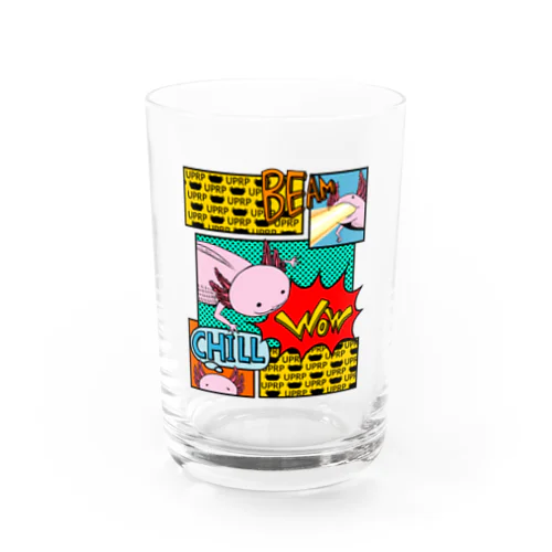 アメコミ風サラマンダー Water Glass