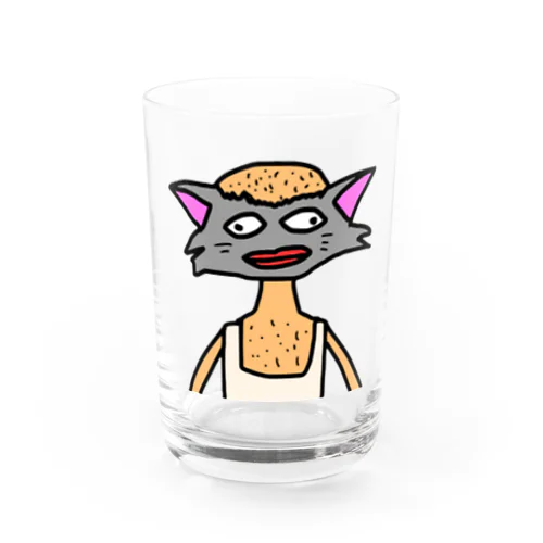 ハゲ猫 Water Glass