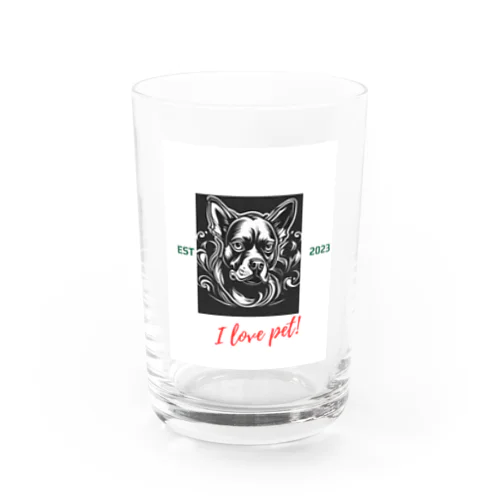 Dog ペット好き② Water Glass