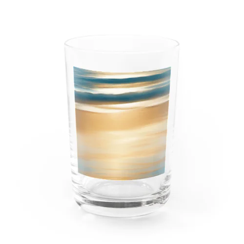 海岸線のイラストグッズ Water Glass