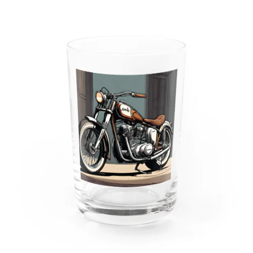 クラッシクなバイクのグッツ Water Glass