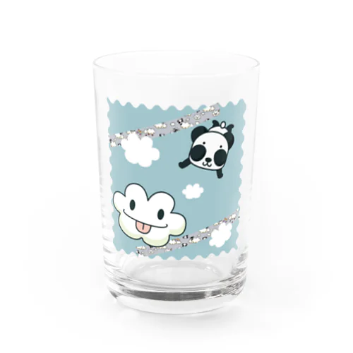 ズレぱんだちゃんとくもちゃん Water Glass