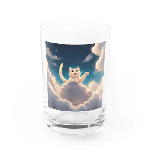 天に昇る猫 Water Glass