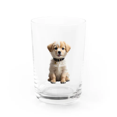 愛らしい子犬 Water Glass