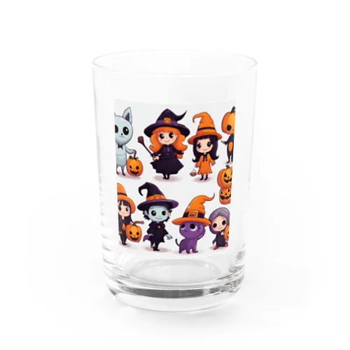 たくさんのかわいいハローウィーンキャラクター② Water Glass