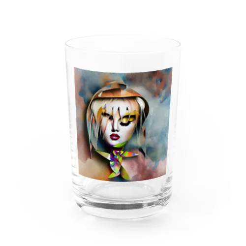 可愛い女性 Water Glass