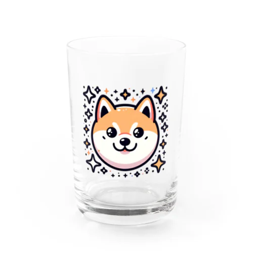 かわいい芝犬 Water Glass