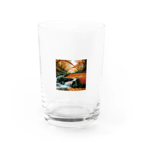 紅葉です Water Glass