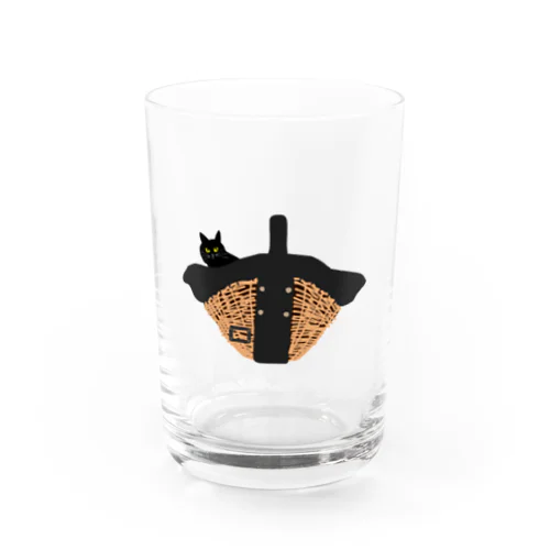 カゴバッグと黒猫 Water Glass